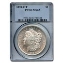 1878 Morgan Dollar 8 TF MS-62 PCGS 1878 Morgan Dollar 8 TF MS-62 PCGS